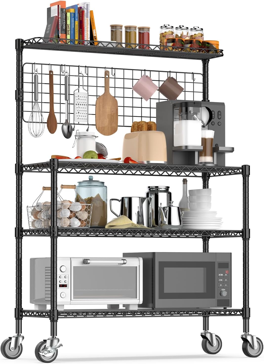 Small bakers outlet rack on wheels